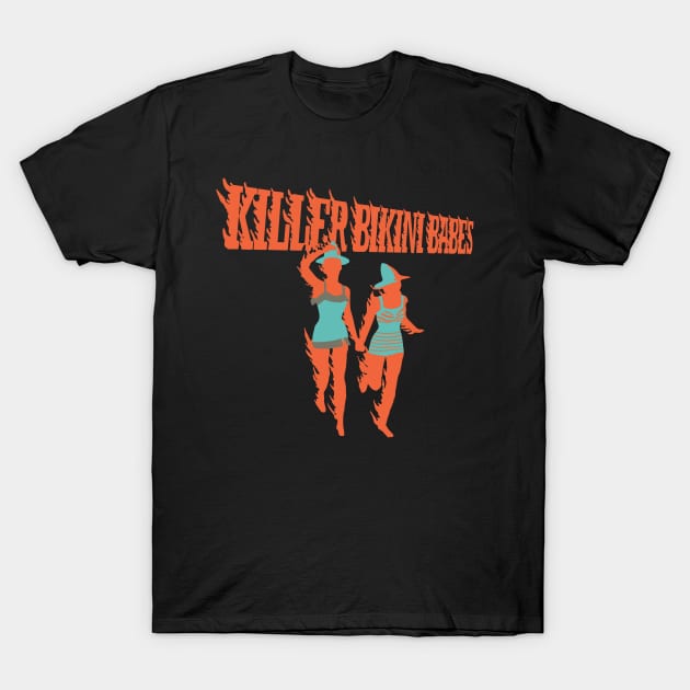 Killer Bikini Babes T-Shirt by Madelinn